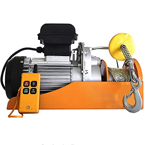 Image of Electric Hoist Cable Winch 1150W with Wireless Remote Control Mini Hoist Lifting Winch Crane Lifting Height, for Home Shop Workshop (20m PA500)