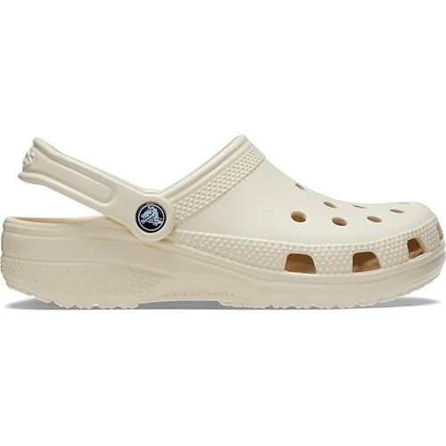 Crocs Unisex-Adult Classic Clog, Clogs for Women and Men, Bone, 9 Men/11 Women