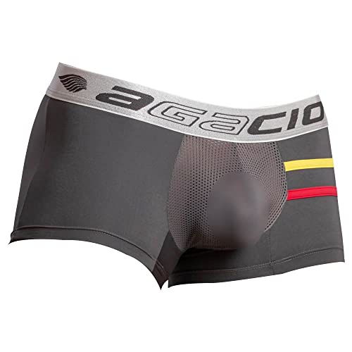Mens Sexy Bikini Mesh Design Thong Multi-color Piping Sporty Brief Comfortable Boxer Trunk Underwear
