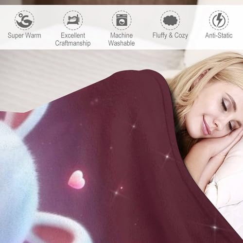 Couverture lapin douce pour des soirées cocooning réussies sur votre canapé - 5