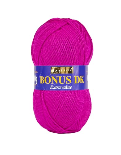Sirdar Hayfield Bonus DK Double Knitting Yarn, Magenta (564), 100g