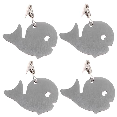 Mobestech 4piezas Colgante De Mantel De Acero Inoxidable Sujetamanteles Gruesos Pinzas para Faldones para Decoración del Hogar El Comedor Abrazaderas para Mesas De Picnic