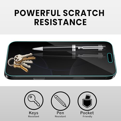 Image of ArmourPro Matte Privacy Tempered Glass for iPhone 16, iPhone 15, Pack of 2, Anti Spy Anti Glare Screen Protector, Edge-to-Edge Full Coverage, 9H Anti Scratch, Smooth Touch, Easy Installation Kit