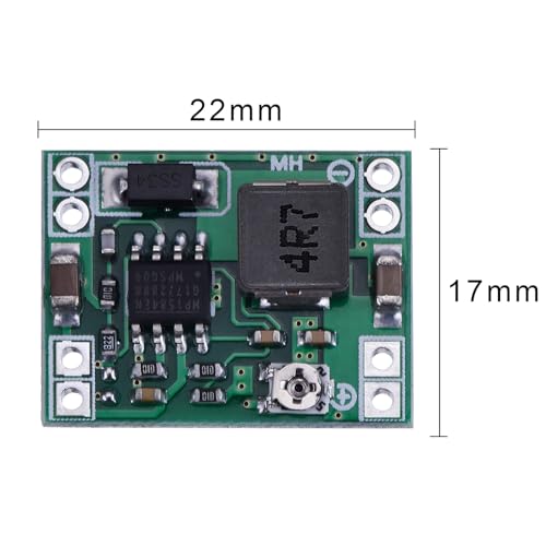6 Pieces of Mini MP1584EN DC-DC Buck Converter, Adjustable Power Module, from 24V to 12V, 9V, 5V, 3V.2