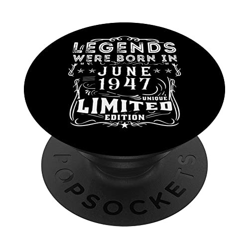 Cumpleaños Junio 1947 Edición Limitada Regalo Legend June PopSockets PopGrip Intercambiable