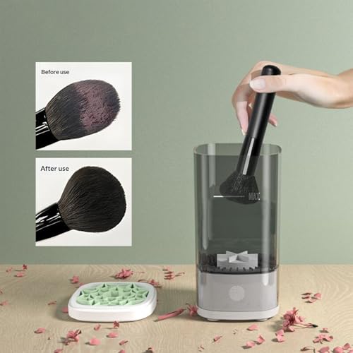 Brosse cosmétique de voyage rotative automatique électrique et compacte