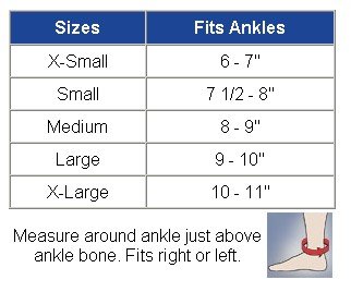 Ankle Supports 40-450 Compressive Ankle Support with Viscoelastic Inserts Medium 40