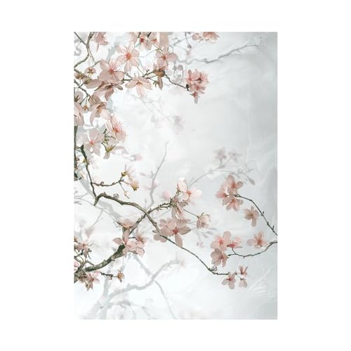 Impression d'art floral moderne sur toile intissée haut de gamme 50x70cm