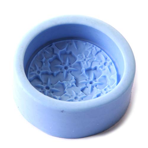 Moule silicone primevères sur cercle x5 haute précision