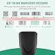 JRHC Kabelgebundener 2D QR Barcode Scanner, Handheld Barcode-Scanner, 1D USB Lesegerät, Plug and Play Barcode Lesegerät mit schnellem Lesen, ergonomisches Design – tragbar
