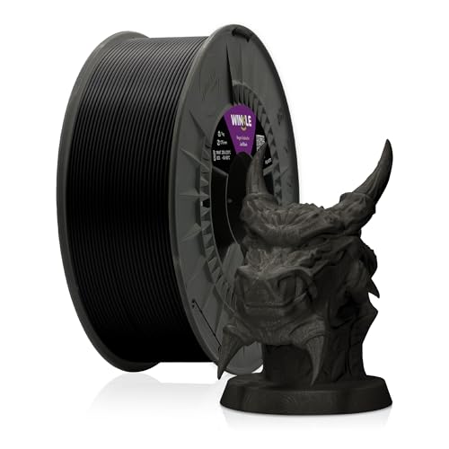 Winkle PLA Filament 3D870 1.75mm Jet Black 3D Printing Filament 1000kg Spool