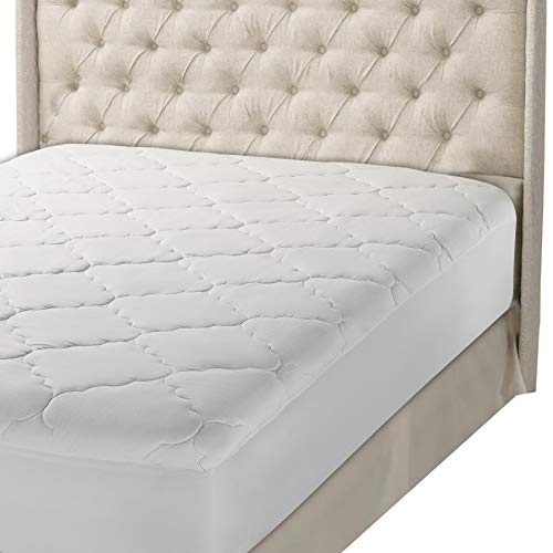 Micropuff Full Extra Long Mattress Pad Cover | Soft Down Alternative Fiber Fill