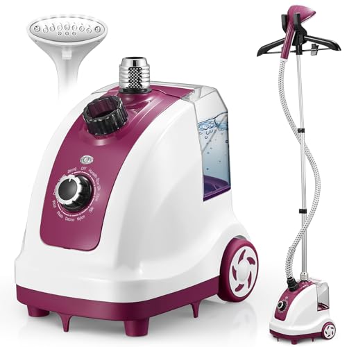 Cozary Defroisseur Vertical Steamer, 1950 W Repassage Vertical avec d'eau de 1.35 L, 11 Fonctions Vapeur Clothes...
