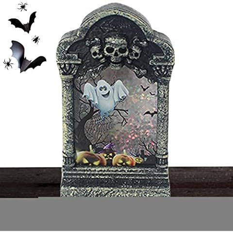 Gesuter Outdoor Graveyard Lamp | LED Skull Graveyard Lamp Decorations for Yards, Garden, Living Room,Haunted House Decorative Lights Party Supplies for Halloween Cover