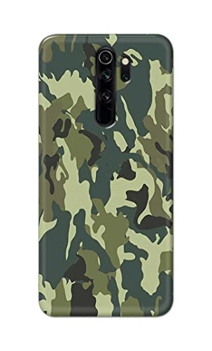 Image of Printed Hard Back Cover Case for Mi Redmi Note 8 Pro Back Cover (Green Army Camouflage) -1803