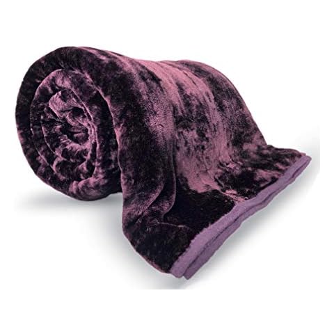 Pagnanno Faux Fur Mink Travel Blanket Cover