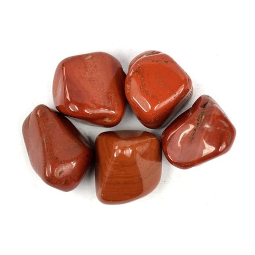 Image of Crystal Red Jesper Tumble Stone | 50 gm Tumbled Gemstones | Reiki Healing Stones | Home Decor Pebbles | Aquarium Gravel | Garden & Table Decor