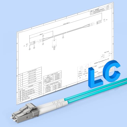 10Gtek OM3 LC à LC Câble Fibre Optique 1m, 50/125 Multimode Duplex Jarretière Optique LSZH pour SFP, 10G SFP+, Convertisseur de Média, Longueur: 1m à 50m – vue 6