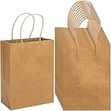 ラッピング袋 ギフト 袋 ギフトバッグ 紙袋 提げ袋 ラッピング袋 厚手タイプ 無地 シンプル 持ちやすい 結婚式 包装 パーティー 誕生日 クリスマス用ギフトバッグ ブラウン 10枚セット