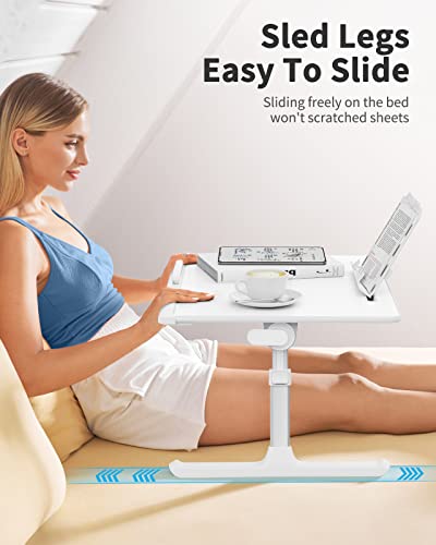 Laptop-Bed-Tray-Table-SAIJI-Adjustable-Bed-Desk-for-Laptop-Foldable-Laptop-Stand-with-Storage-Drawer-for-Eating-Working-Writing-Gaming-Drawing-White-X-Large