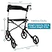 Vive Mobility Rollator Walker - Folding 4 Wheel Medical Rolling Walker with Seat & Bag - Mobility Aid for Adult, Senior, Elderly & Handicap(Midnight Black, Grey Bag)