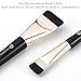 KINGMAS 2Pcs Flat Foundation Brush, Korean Spatula Facial Makeup Brush, Ultra Thin Concealer Contour Brush for Liquid Cream Blending