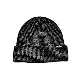 Gorro con solapa: el cálido gorro de invierno se caracteriza por un interior de forro polar y una cómoda solapa. El accesorio es unisex y está decorado con el logotipo de neón reflectante bordado.