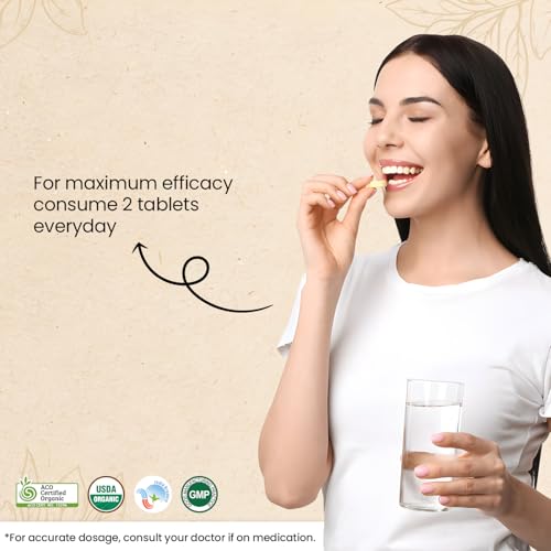 Image of Combo of Premium Ashwagandha 60 Tablets- 600mg | USDA & ACO certified Organic Ashwagandha Root Extract | Honest Single Farm Sourced| Full Organic Strength-Pack of 2
