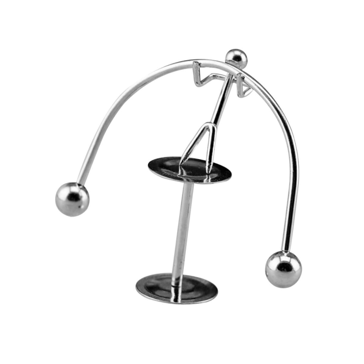 KICHOUSE Unique Attractive Little Physics Balance Decor for Home Bar Party Stainless Steel Decor