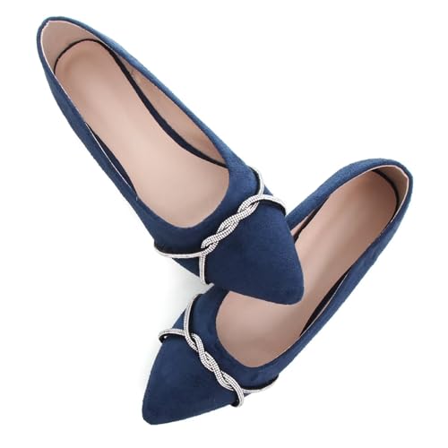 Image of Stunner Womens Flats Fashion Pointed Toe Bowknot Ballet Flats Cute Slip On Dress Flats Comfortable Party Wedding Flats2