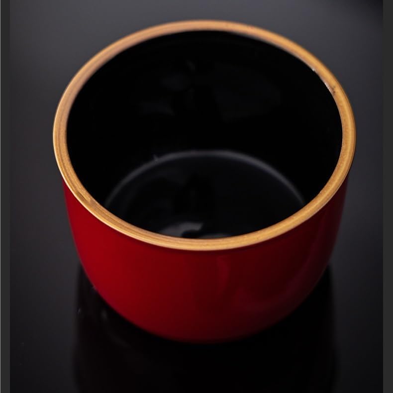 SONGCHAO Sugar Jar Forbidden City Red Tea Cans Ceramic Sealed Small and Large Rock Cinnamon Black and Green Longjing Portable Tea Canister(Small)