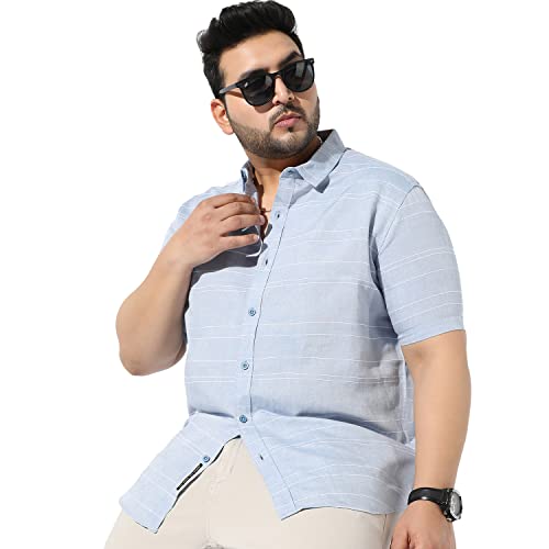 Image of Instafab Plus Men's Button Up Regular Fit Shirt for Casual Wear Modern Clothing Shirt Crafted with Regular Sleeve, Comfort Fit & High-Performance for Everyday Wear