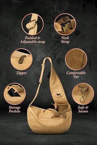 Sangle réglable rembourrée et sécurité 3X sur le sac pour chien Noah & Paw