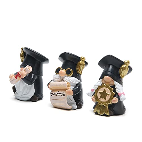Hodao BY-888027 Set Of 3 Graduation Gnomes Decorations Graduation Party Gnomes Figurines Decor Handmade Swedish Decoration Gnome Graduation Ceremony Gift And Souvenirs Party Decor thumb #1