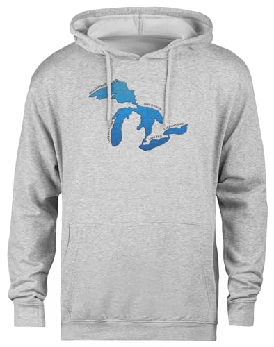 Pull à capuche Great Lakes sweat gris unisexe pour éviter le coup de froid