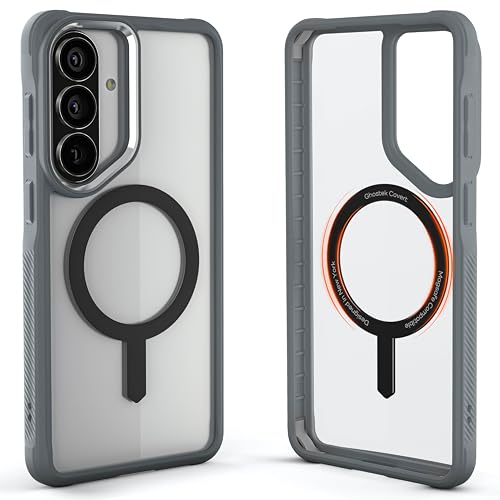 Image of Ghostek Covert Clear Galaxy S26+ Case MagSafe Compatible with Magnetic Ring, Slim Thin Shockproof Phone Cover Designed for 2026 Samsung S26 Plus (6.7 inch) (Cool Gray)