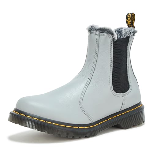 Dr. Martens Women's 2976 Faux Fur Lined Virginia Leather Chelsea Boot Fashion