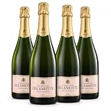 Delamotte Champagne Rosé Brut Rosato, 4 Bottiglie da 750 ml