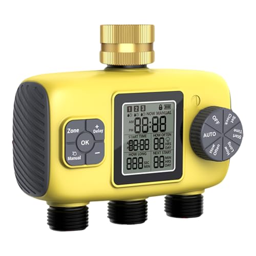 Montesy 3 Zone Sprinkler Timer Automatic Irrigation Water Timer For Busy Individuals And Home Garden Enthusiasts