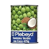 Gandul Verde con Coco El Plebeyo 425 ml, Formato lata, Legumbres para guisos en familia