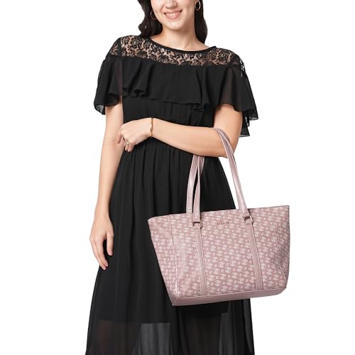 Image of Lavie Women's Mono LL Meryl Tote Bag for Women | Tote Handbag for Work | Ladies purse | Stylish Shoulder Bag | Gift for Women