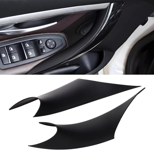 cenzhiwen 2PCS Sticky Door Handle Fix Cover Compatible with BMW 3 Series 4 Series Driver Side &Passenger Side Door Pull Handle Covers (BMW 320i 328i 330i 335i F30/F31 and 428i 435i F32/F36) (Black)