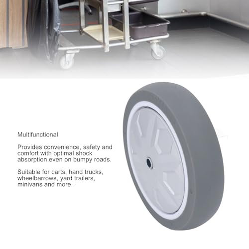 Rueda Sólida de Goma 8in para Carretilla, Capacidad 300kg miniatura 2