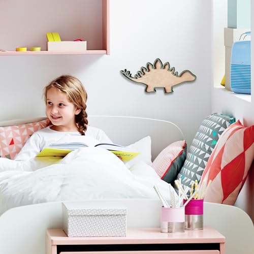 Wanddeko Kinderzimmer, Dino Deko Kinderzimmer, Kinderzimmer wanddeko, Dino deko kinderzimmer, Holz Dinosaurier Aufhängung - Personalisierte Kinderzimmerdekoration, Namensschild mit Dinosaurier-Motiv