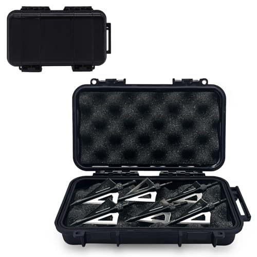 Klawdsky Broadhead Storage Case Water-Resistant Broadhead Storage Box for Outdoor Hunting