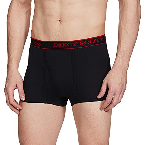 Image of Dixcy Scott Originals Swish Trunk | Short Trunks for Men | 100% Combed Cotton | Soft, Sweat-Absorbent Waistband | C-Open Front Men's Underwear | Elasticated Leg Grip Innerwear for Man | Pack of 2