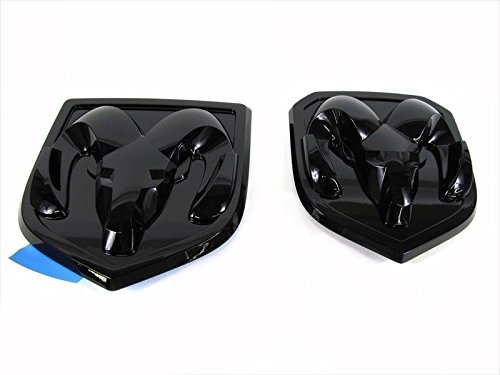 2x OEM 2013-2018 Front Grille Tailgate Emblem Badge 3D Replacement for 1500 2500 3500 13-18 68218157AA Glossy