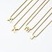 VULETO Initial J Necklace for Boys Men, Stainless Steel Letter Pendant Box link Chain Letter Necklaces Personalized Christmas Birthday Stocking Stuffers Jewelry Gifts for Him Teen Teenage Kids Son Age 8-12 Gold