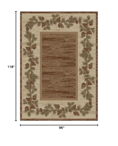 Rugempirerusticlodgepineconeopenfieldarearug96wx118lmulti6708  Urban Country Home Decor Rug empire rustic lodge pine cone open field area rug 96 w x 118 l multi 6708  urban country home decor