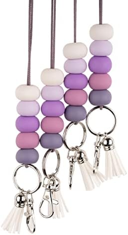 Handmade Lanyard - Teacher Lanyard - Lanyards for id Badges - Beaded lanyard - Keychain lanyard - Breakaway Lanyard - Teacher Lanyards for id Badges and Keys by Deinduser 1 PCS